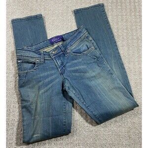 Miley Cyrus Max Azria Jeans Juniors Size 9 Straight Leg Low Rise Distressed